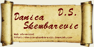 Danica Škembarević vizit kartica